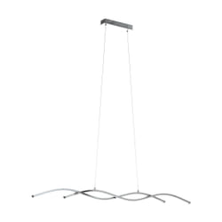 EGLO Lasana 2 éclairage en suspension Support flexible Chrome, Blanc