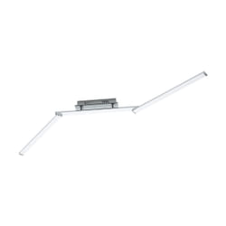 EGLO Lasana 2 éclairage de plafond Chrome, Blanc