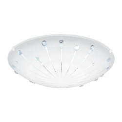 EGLO Margitta 1 éclairage de plafond Transparent, Blanc