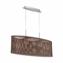 EGLO Sendero, Support flexible, Acier satin, Bois, Bois, Acier, Bois, Bois, Intérieure