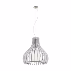 EGLO Tindori, Support flexible, Nickel, Blanc, Nickel, Blanc, Verre, Acier, Bois, IP20, I