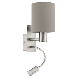 EGLO Pasteri Nickel, Taupe Adapté à une utilisation à l'intérieur E27