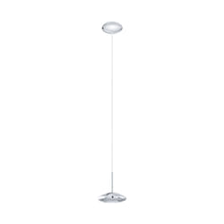 EGLO Tarugo 1 éclairage en suspension Support flexible Chrome, Blanc