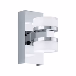 EGLO Romendo 1, Surface, 3000 K, IP44, Chrome, Acier satin, Transparent