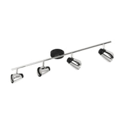 EGLO Moncalvio Spot d'éclairage de surface Noir, Chrome Ampoule(s) non remplaçable(s)