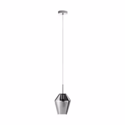 EGLO Murmillo, Support flexible, Noir, Chrome, Transparent, Noir, Transparent, Verre, Acier, Verre, Intérieure