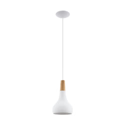 EGLO Sabinar éclairage en suspension Support flexible E27 Marron, Blanc