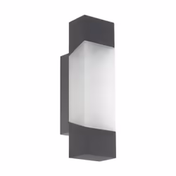 EGLO GORZANO, Éclairage mural extérieur, Anthracite, Plastique, IP44, II, Satin