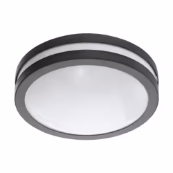 EGLO LOCANA-C, Éclairage de mural/de plafond extérieur, Anthracite, Plastique, IP44, I, Blanc