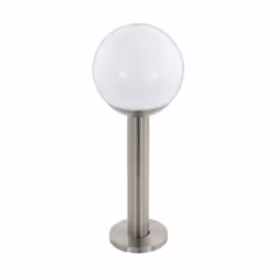 EGLO NISIA-C, Piedestal extérieur/Lampadaire, Acier inoxydable, Plastique, Acier inoxydable, IP44, I, Blanc