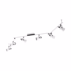 EGLO 97375, Spot lumineux sur rail, GU10, 6 ampoule(s), LED, 400 lm, Noir, Blanc