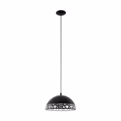 EGLO 97441, Noir, Noir, Blanc, Acier, Rond, Noir, Intérieure