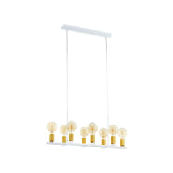 EGLO 97448 éclairage en suspension E27 60 W Or, Blanc