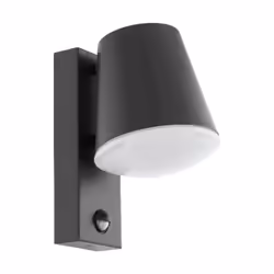 EGLO CALDIERO, Éclairage mural extérieur, Anthracite, Plastique, IP44, I, Blanc