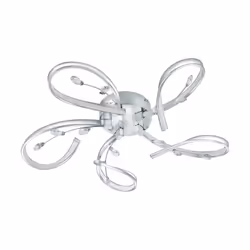 EGLO 97487, 5 ampoule(s), 3000 K, 4000 lm, Chrome, Blanc