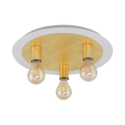 EGLO 97492 éclairage de plafond Or, Blanc E27 LED