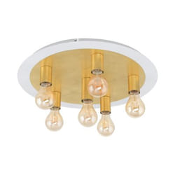 EGLO 97493 éclairage de plafond Or, Blanc E27 LED