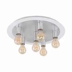EGLO 97496, 6 ampoule(s), LED, E27, 320 lm, Argent, Blanc