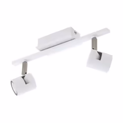 EGLO 97507, Spot d'éclairage de surface, GU10, 2 ampoule(s), LED, 400 lm, Nickel, Blanc