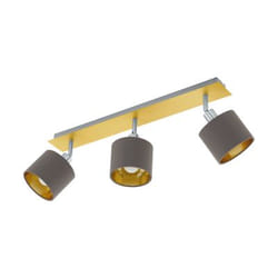 EGLO 97538 éclairage de plafond Marron, Or, Argent E14