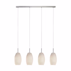 EGLO 97587, Nickel, Blanc, Acier, Verre, Rond, Blanc