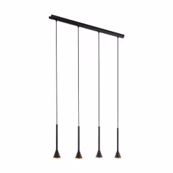 EGLO 97605, Noir, Or, Acier, Noir, Intérieure, I, 4 ampoule(s)