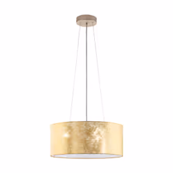 EGLO 97644, Champagne, Or, Acier, Tissu, Rond, Intérieure