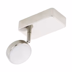 EGLO Corropoli-c, Spot d'éclairage de surface, Ampoule(s) non remplaçable(s), 6500 K, 600 lm, 220-240 V, Acier satin, Blanc