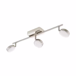 EGLO Corropoli-c, Spot d'éclairage de surface, Ampoule(s) non remplaçable(s), 6500 K, 600 lm, 220-240 V, Nickel, Blanc