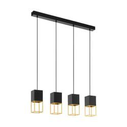 EGLO 97734 éclairage en suspension GU10 5 W LED Noir, Or