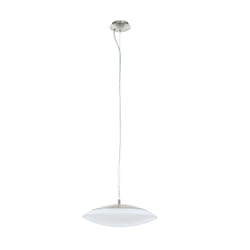 EGLO Frattina-c éclairage en suspension Support flexible Acier satin, Blanc