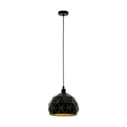 EGLO ROCCAFORTE éclairage en suspension Support flexible E27 Noir