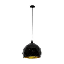 EGLO ROCCAFORTE éclairage en suspension Support flexible E27 Noir