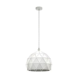 EGLO ROCCAFORTE éclairage en suspension Support flexible E27 60 W Blanc