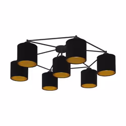 EGLO STAITI, 7 ampoule(s), E27, Noir