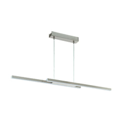 EGLO Fraioli-c éclairage en suspension Support flexible Acier satin, Blanc