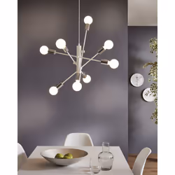 EGLO GRADOLI éclairage en suspension Support flexible E27 60 W Blanc