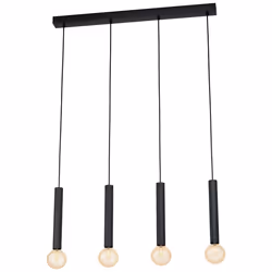 EGLO CORTENOVA, Noir, Noir, Acier, IP20, I, 4 ampoule(s)