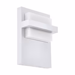 EGLO 98087, Éclairage mural extérieur, Blanc, Aluminium, Plastique, IP44, Façade, I