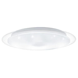 EGLO Lanciano 1 éclairage de plafond Chrome, Transparent, Blanc LED