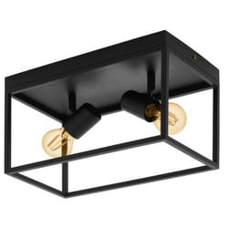 EGLO Silentina éclairage de plafond Noir E27