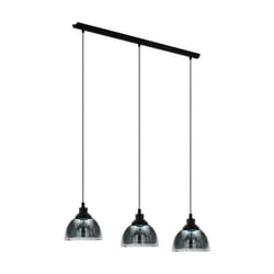 EGLO Beleser éclairage de plafond Noir, Transparent E27
