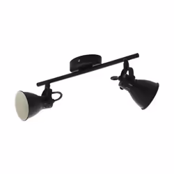 EGLO SERAS 2, Spot d'éclairage de surface, GU10, 2 ampoule(s), 220-240 V, Noir