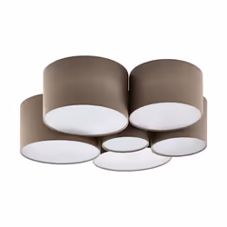 EGLO PASTORE 1, 6 ampoule(s), E27, IP20, Taupe, Blanc