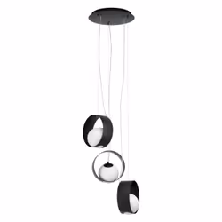 EGLO CAMARGO, 3 ampoule(s), E14, IP20, Noir, Blanc