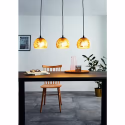 EGLO ALBARACCIN éclairage en suspension Support flexible E27 Noir, Or