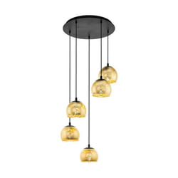 EGLO ALBARACCIN éclairage en suspension Support flexible E27 Noir, Or