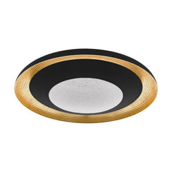EGLO CANICOSA 2 éclairage de plafond Noir, Or