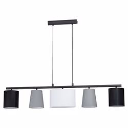 EGLO ALMEIDA 1, Support flexible, Noir, Gris, Blanc, Noir, Tissu, Acier, IP20, I