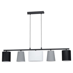 EGLO ALMEIDA 1 éclairage en suspension Support flexible E14 Noir, Gris, Blanc